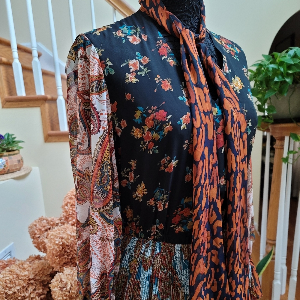 Multi-Patterned Dress - image 3